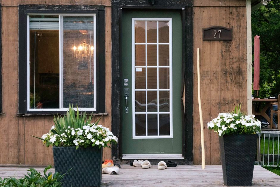 Front entry door of a home